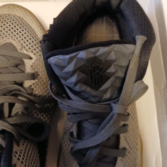 Gray and Black Sneakers with Purple Accent - Picture 6 of 8